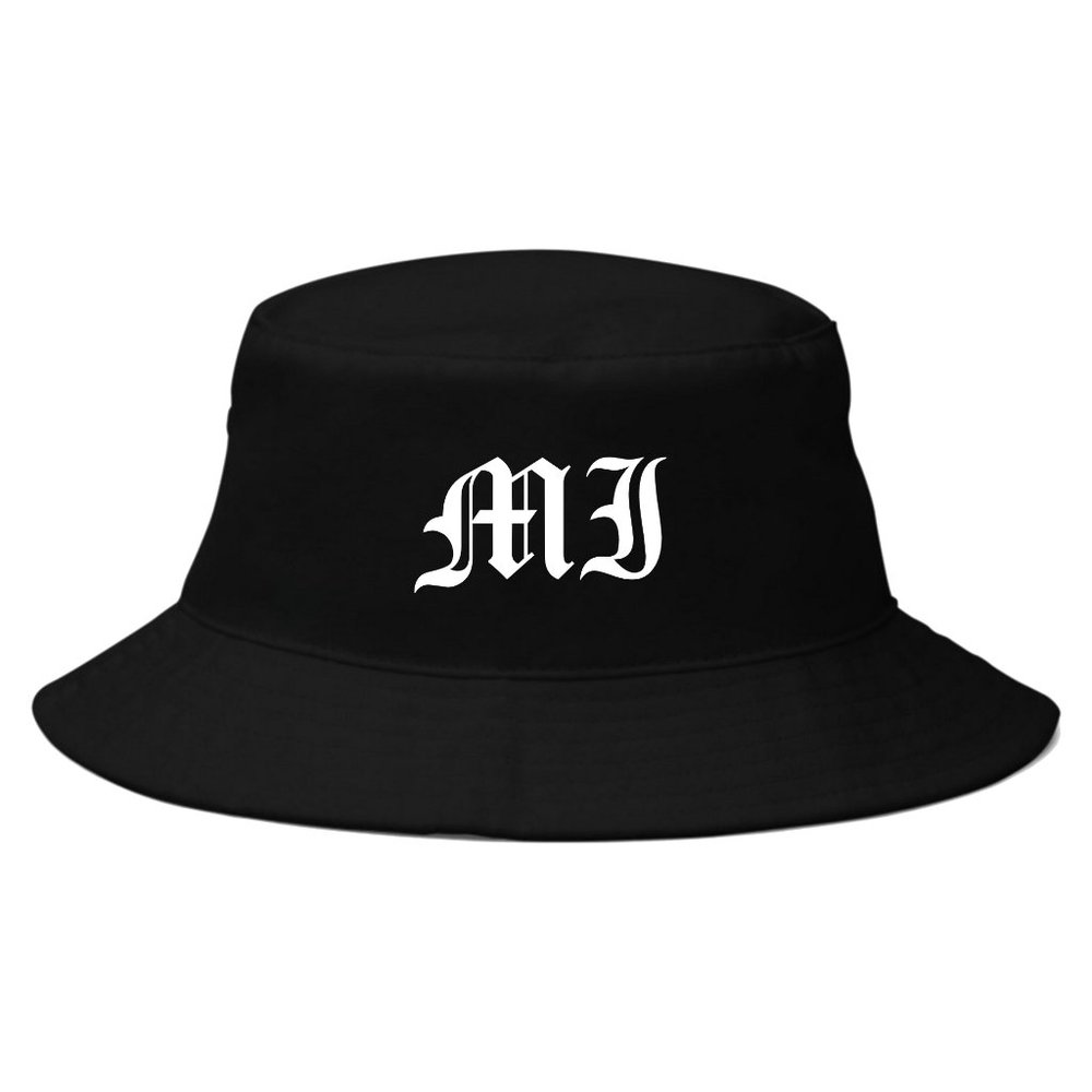Michigan Bucket Hat, MI, Old School, Hip Hop, Hippie, Retro, 90's